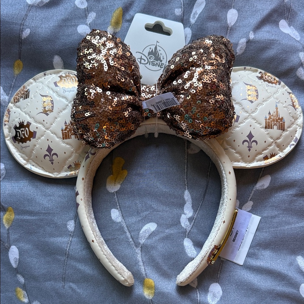 Disney Sparkling Sequin Bow Headband - Disneyland 70th Anniversary
